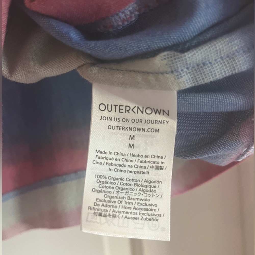Outerknown Multicolor Ruffle Sleeve Top - Picture 6 of 6